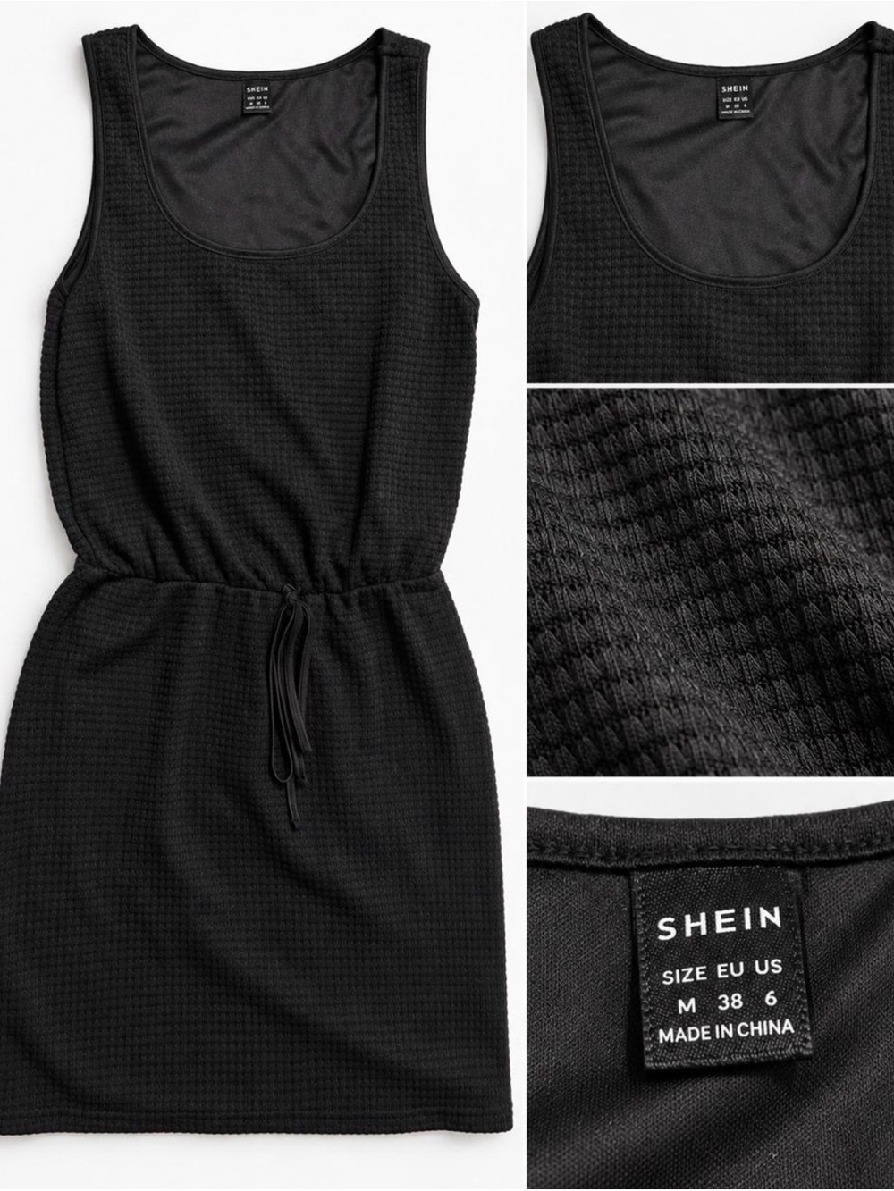 SHEIN Black Textured with Drawstring Women’s Medium 6